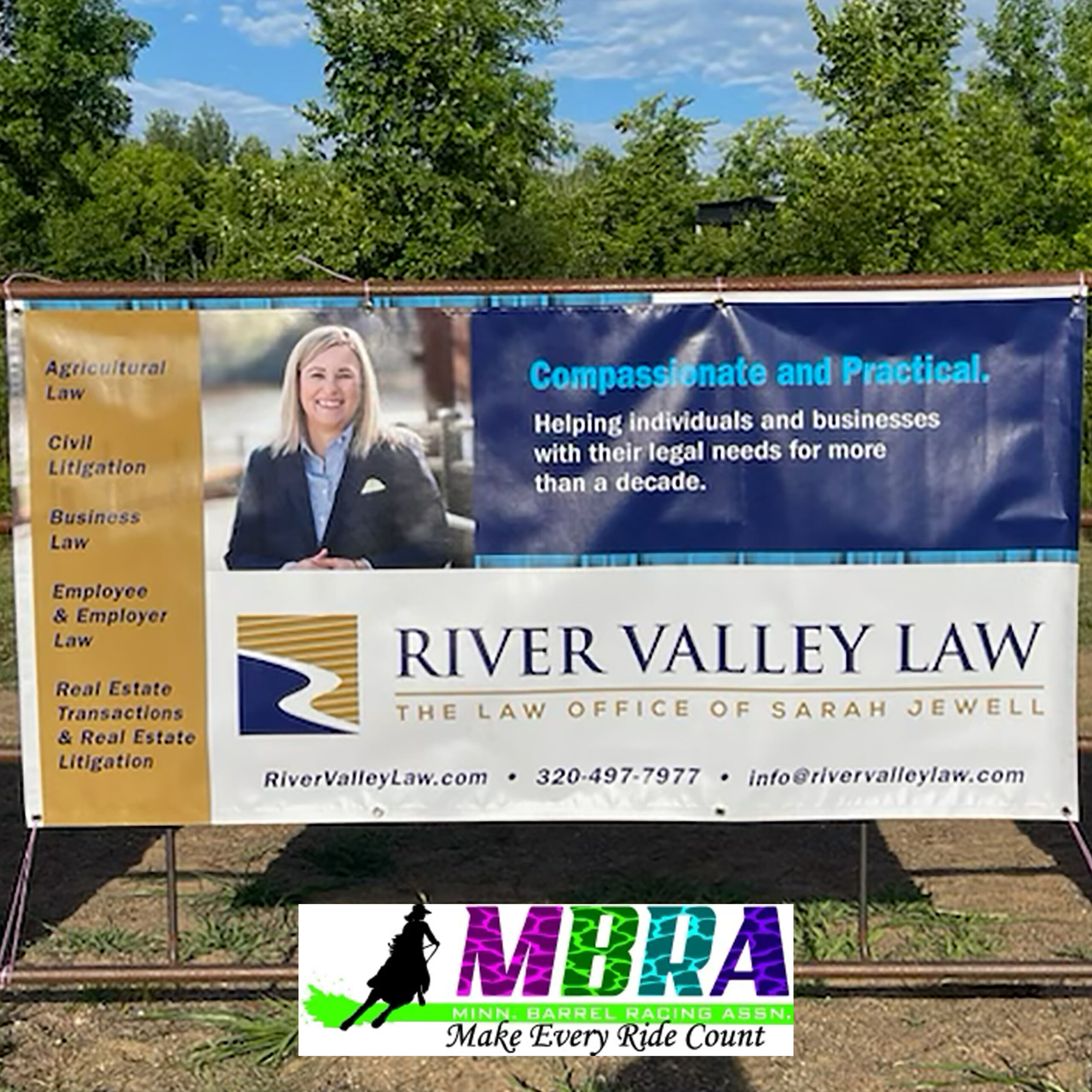 River Valley Law office lobby with Bonnie in the background